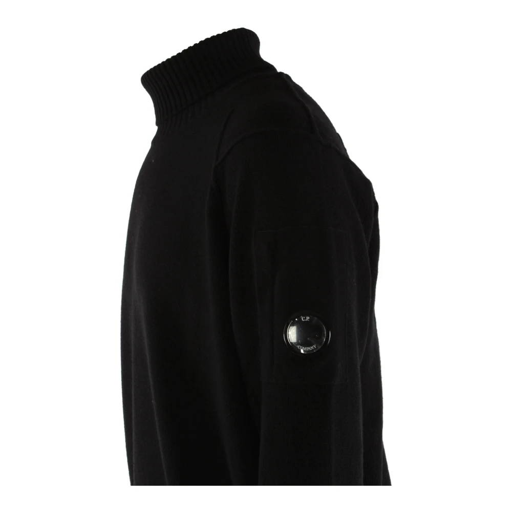 C.P. Company Zwarte Heren Trui 80% Wol Black Heren