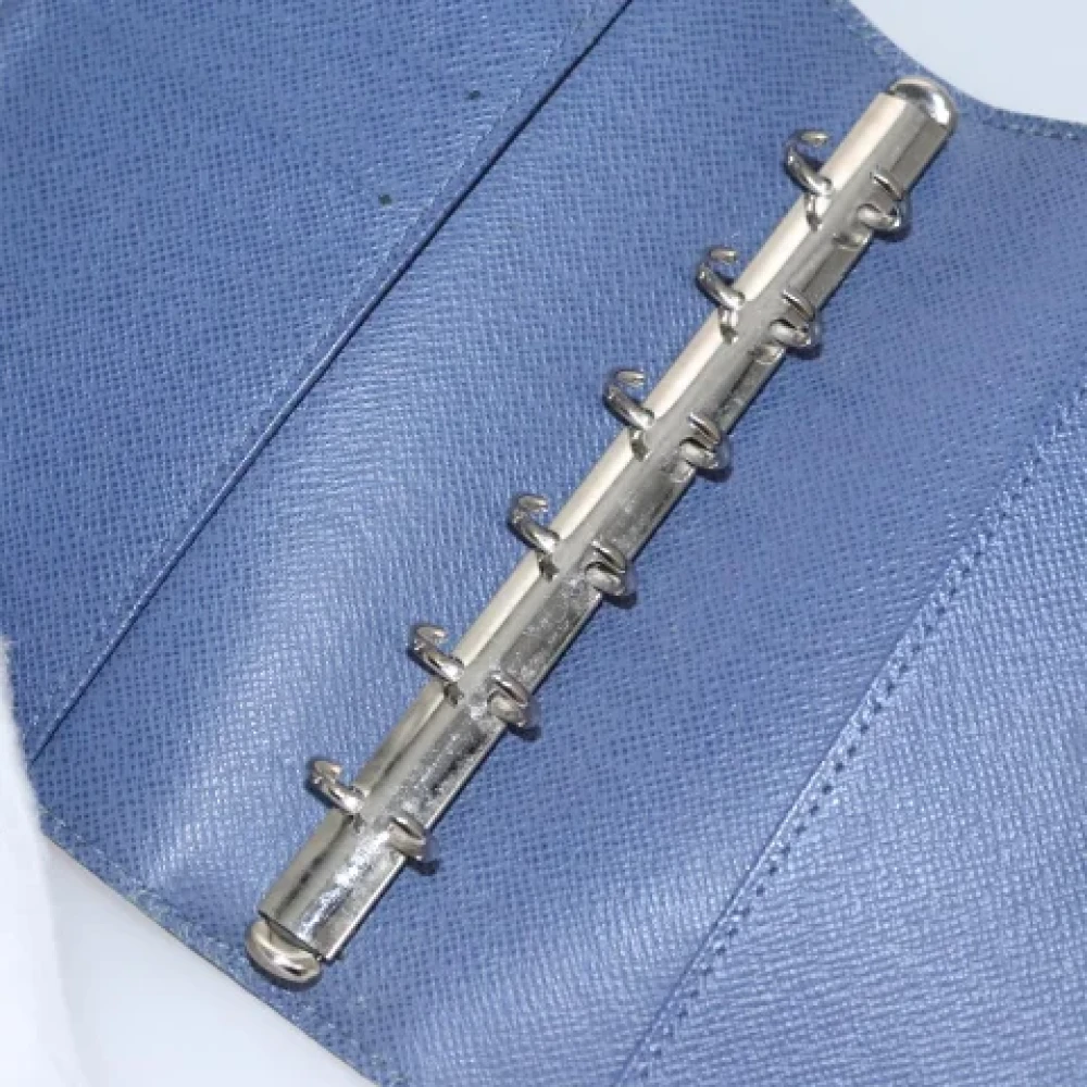 Louis Vuitton Vintage Pre-owned Leather home-office Blue Dames