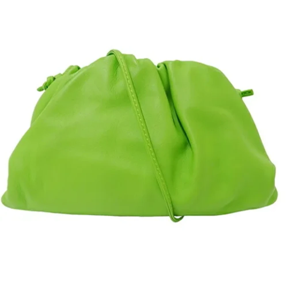 Bottega Veneta Vintage Pre-owned Leather pouches Green Dames
