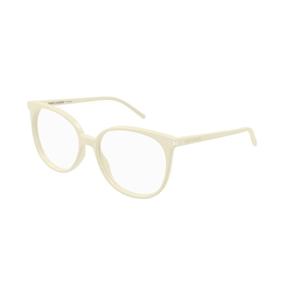 Saint Laurent Ivory Montura Zonnebril Beige Dames