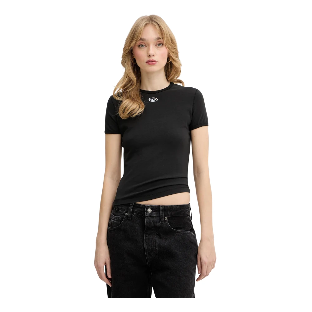 T-Shirt & Polo Diesel A19917 0Ahqh - T-Uncutieslong-Od-900 Black Donna Nero Medio - Immagine 6