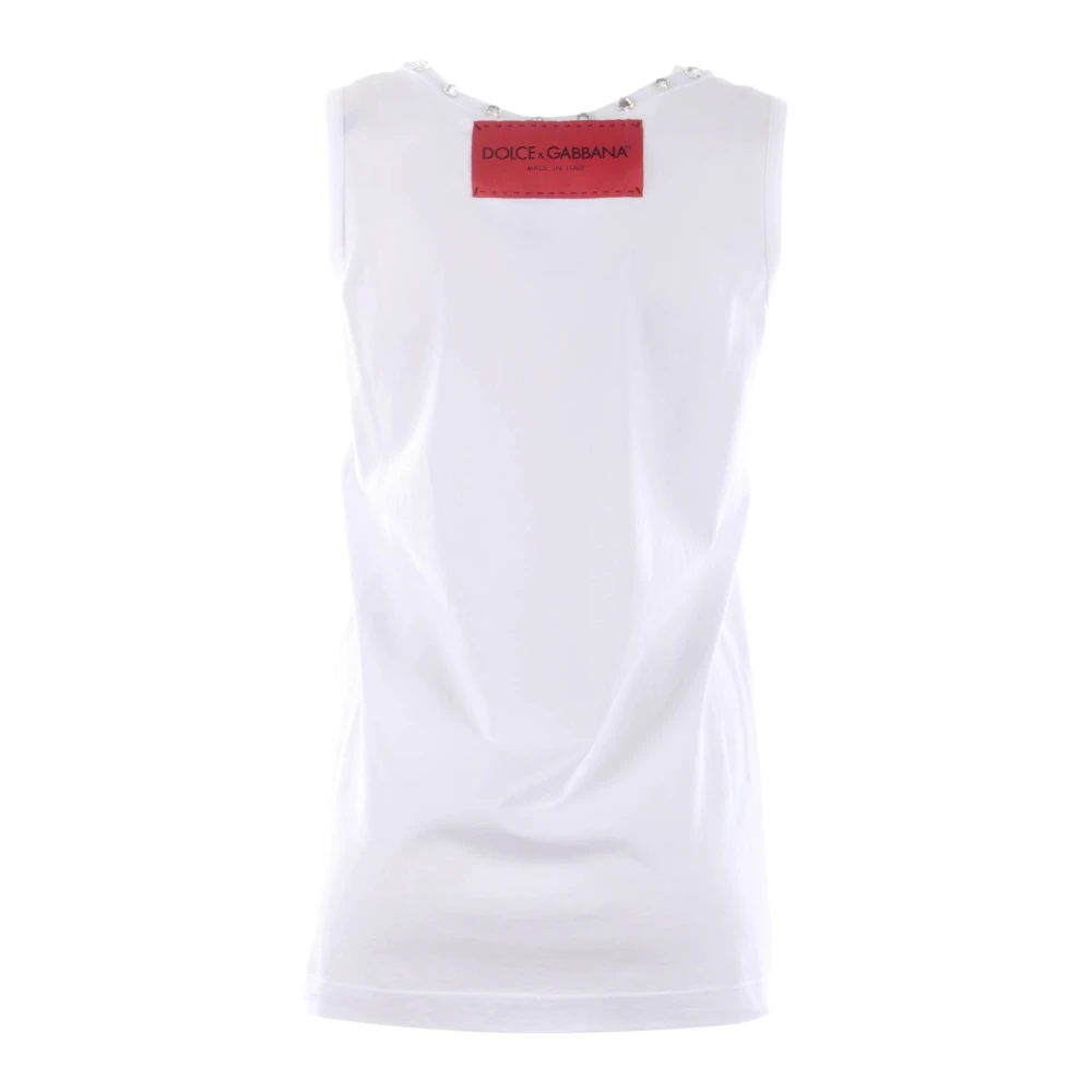 Dolce & Gabbana Dames Juwelen T-shirt met Liefde White Dames