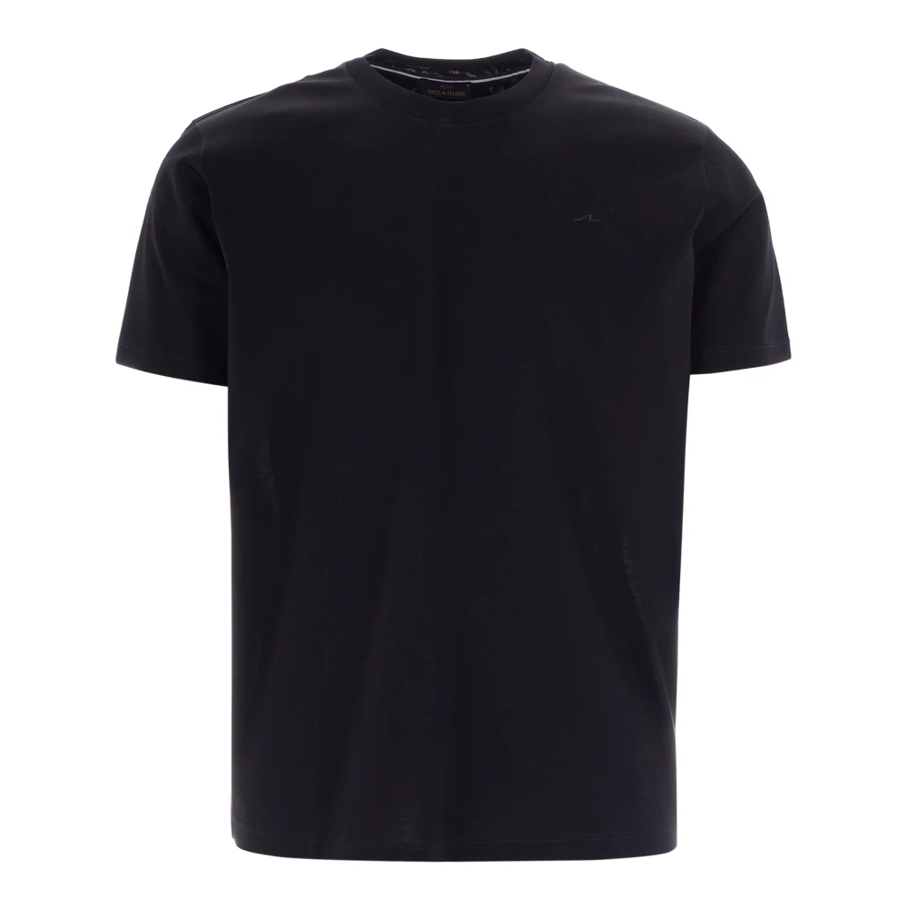Paul & Shark Black Round-Neck T-Shirt - Male - T-Shirts - 2XL - Tops