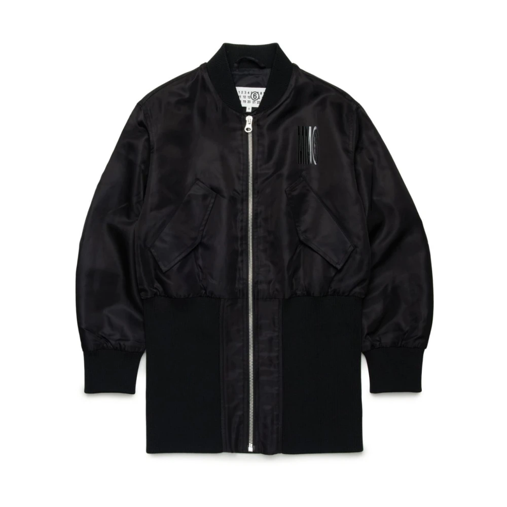 MM6 Maison Margiela Svart Parka Flickkläder Black, Flicka