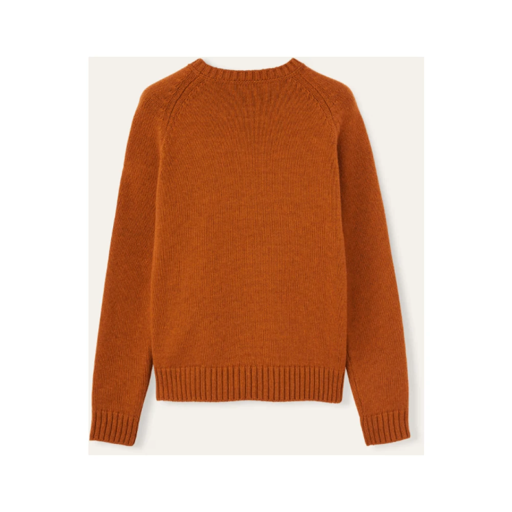 Loro Piana Zachte Bruine Cashmere Crew Neck Sweater Brown Dames