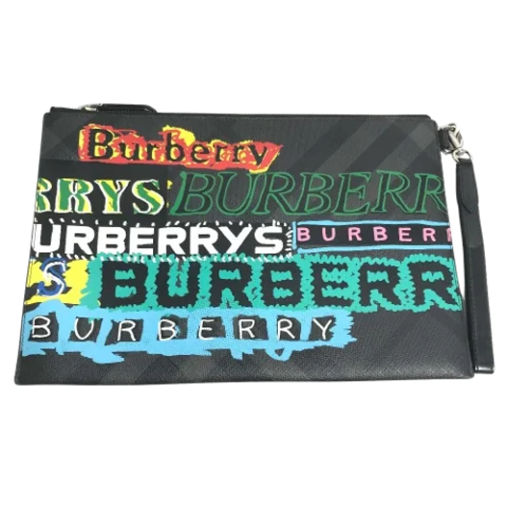 Burberry Vintage Pre-owned Leather clutches Multicolor Dames