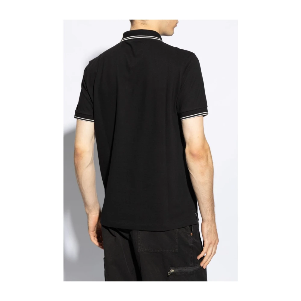 Stone Island Zwarte Polo T-shirts en Polos Black Heren