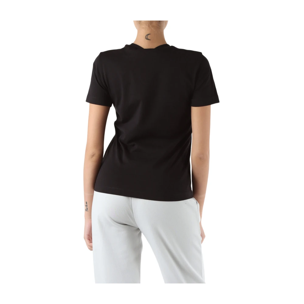 Calvin Klein Jeans Katoenen Logo Print T-shirt Black Dames