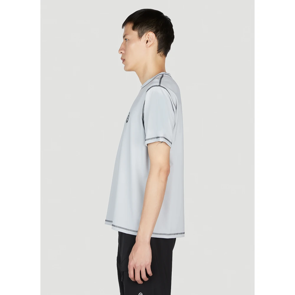Ostrya Actief T-shirt met logo print Gray Heren