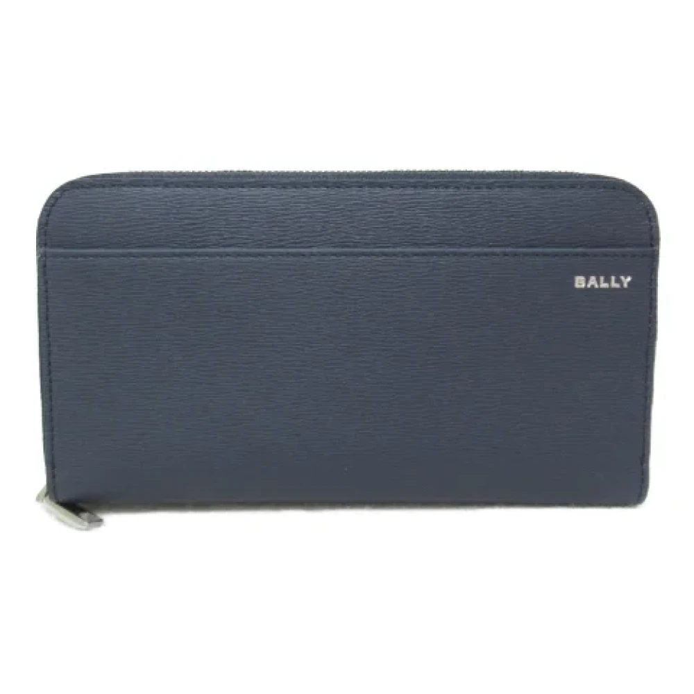 Bally Pre-owned Leather wallets Blue Dames