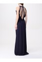 robe-maxi-sans-manches-bleue