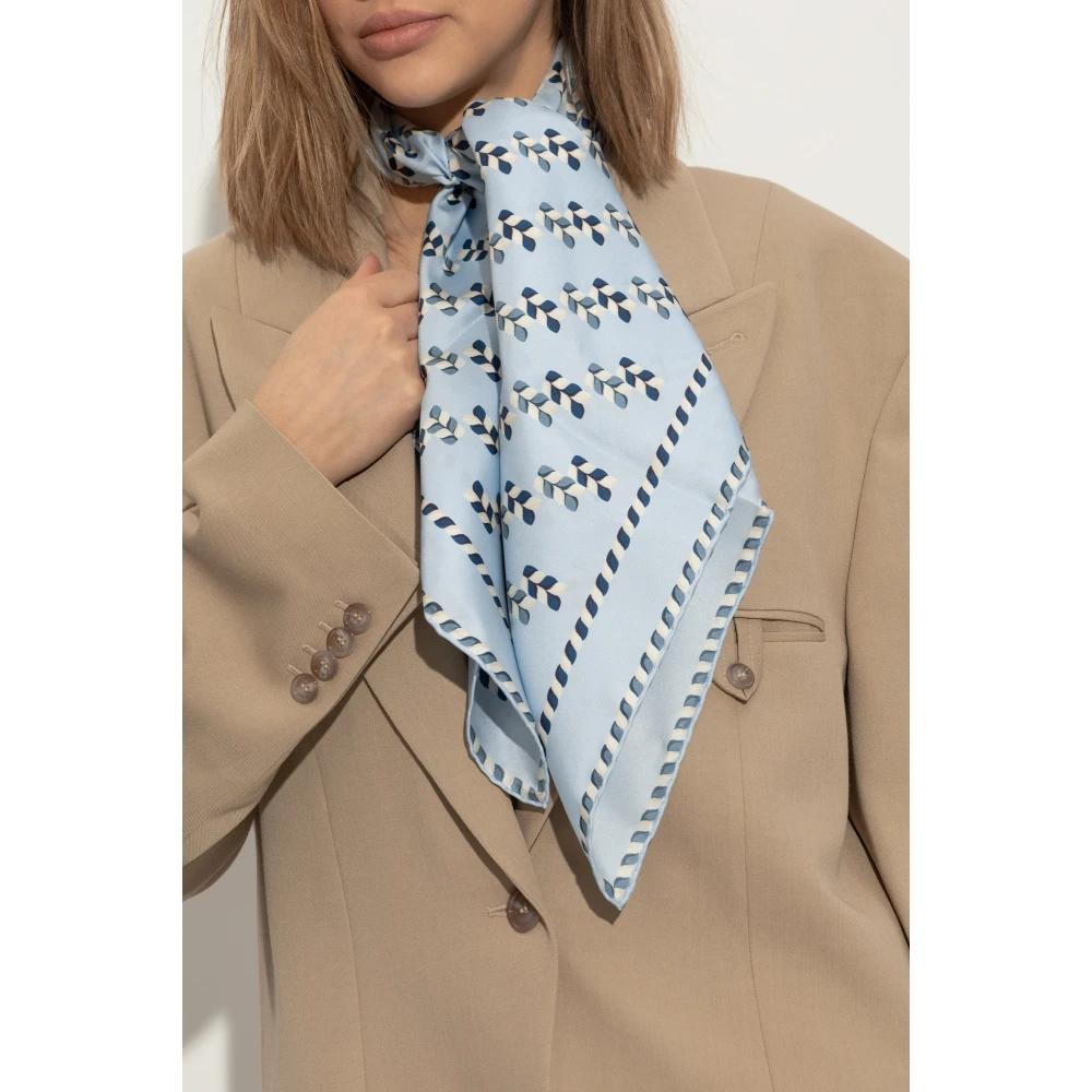 Lanvin Zijden sjaal Blue Dames