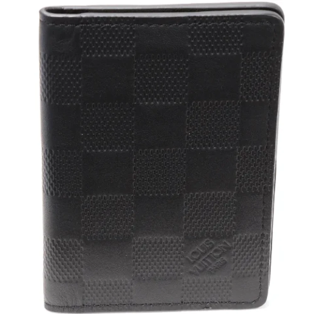 Louis Vuitton Vintage Pre-owned Canvas wallets Black Heren