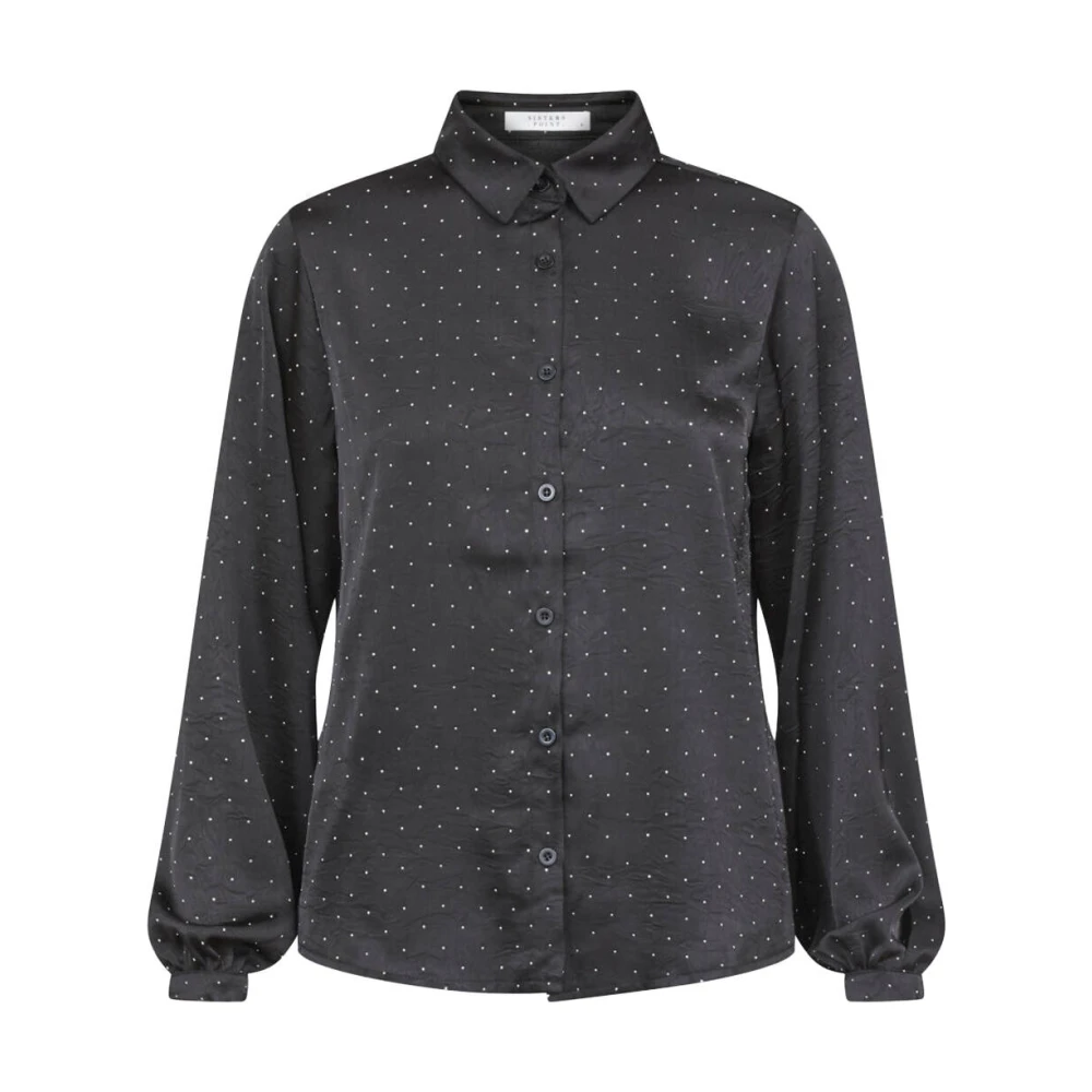 Sisters Point Casual Grafisch T-shirt Gada-Sh47 Black Dames
