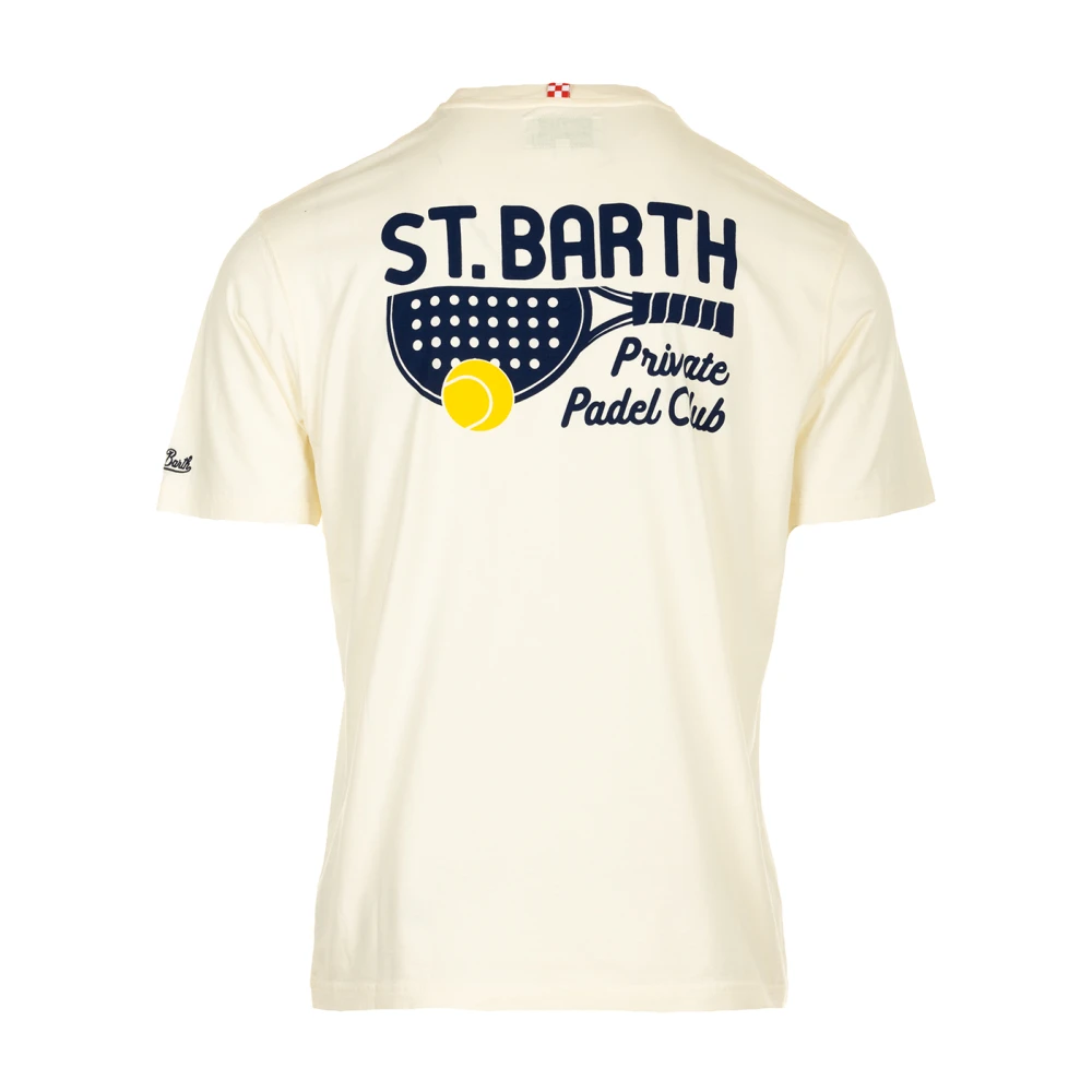 MC2 Saint Barth Klassiek Katoenen T-shirt Wit White Heren