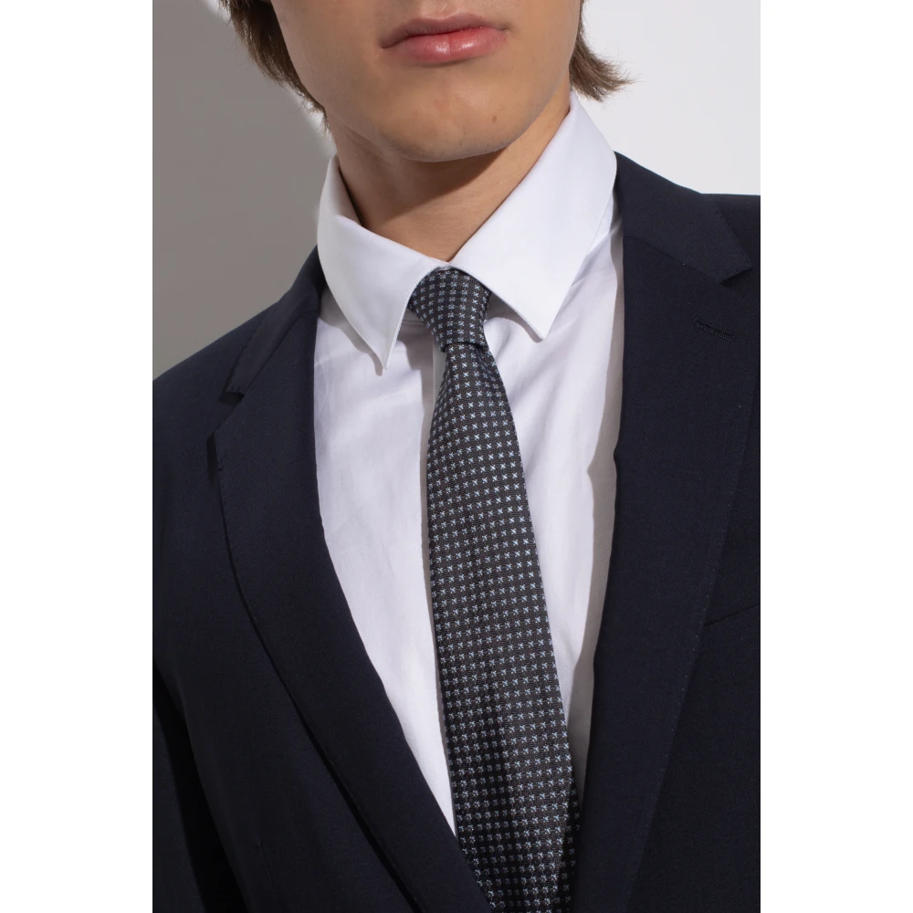 Lanvin Zijden stropdas Gray Heren