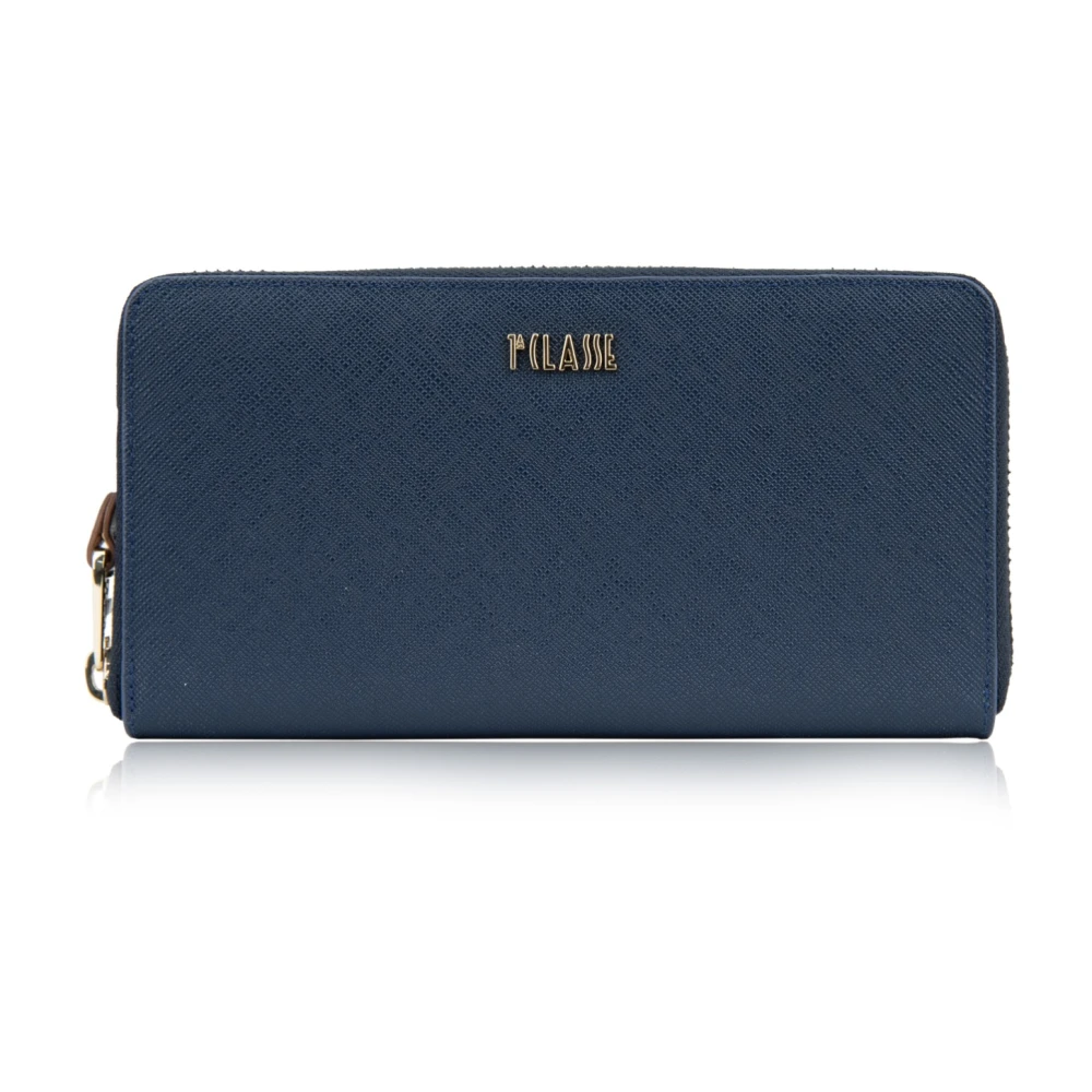 Alviero Martini 1a Classe Dames Portemonnee Met Rits Eco-Leer Blue Dames