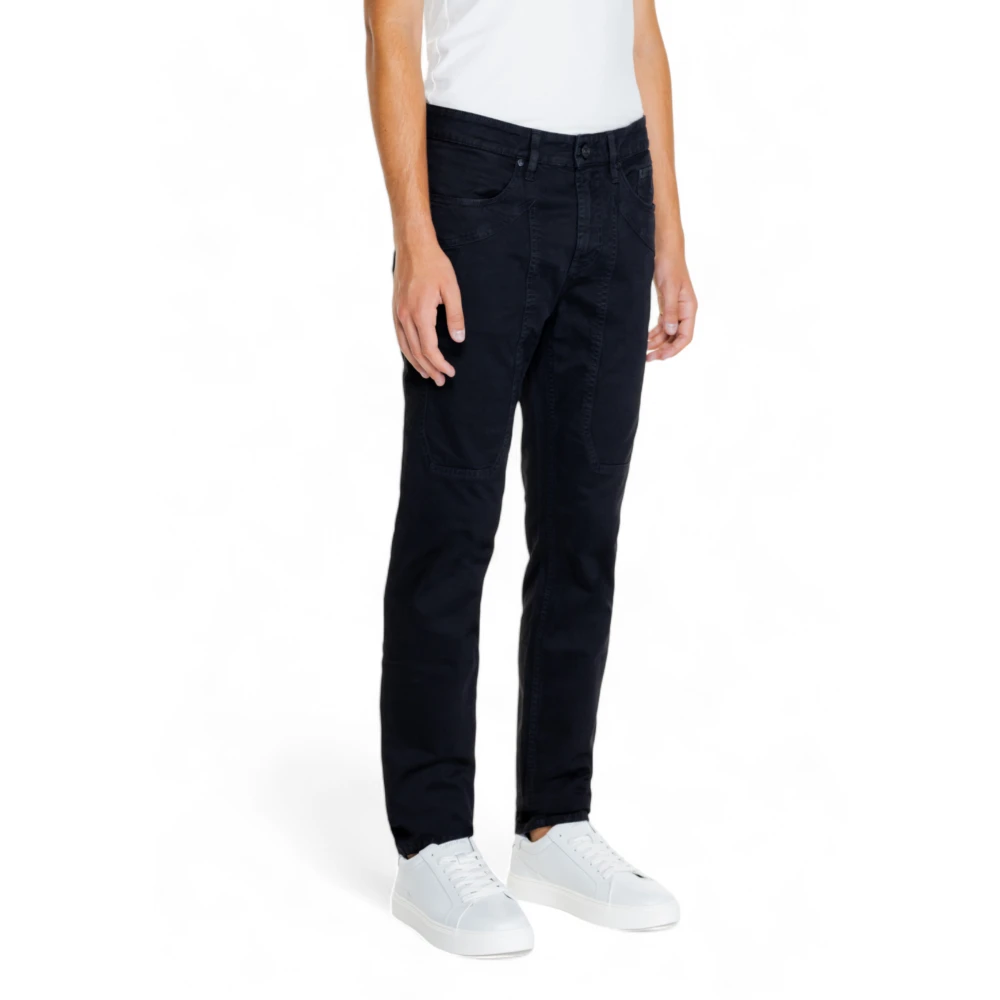 Jeckerson Heren katoenen stretch broek Black Heren
