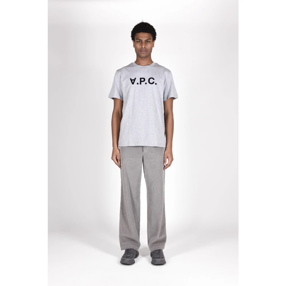 A.p.c. Katoenen T-Shirts Gray Heren
