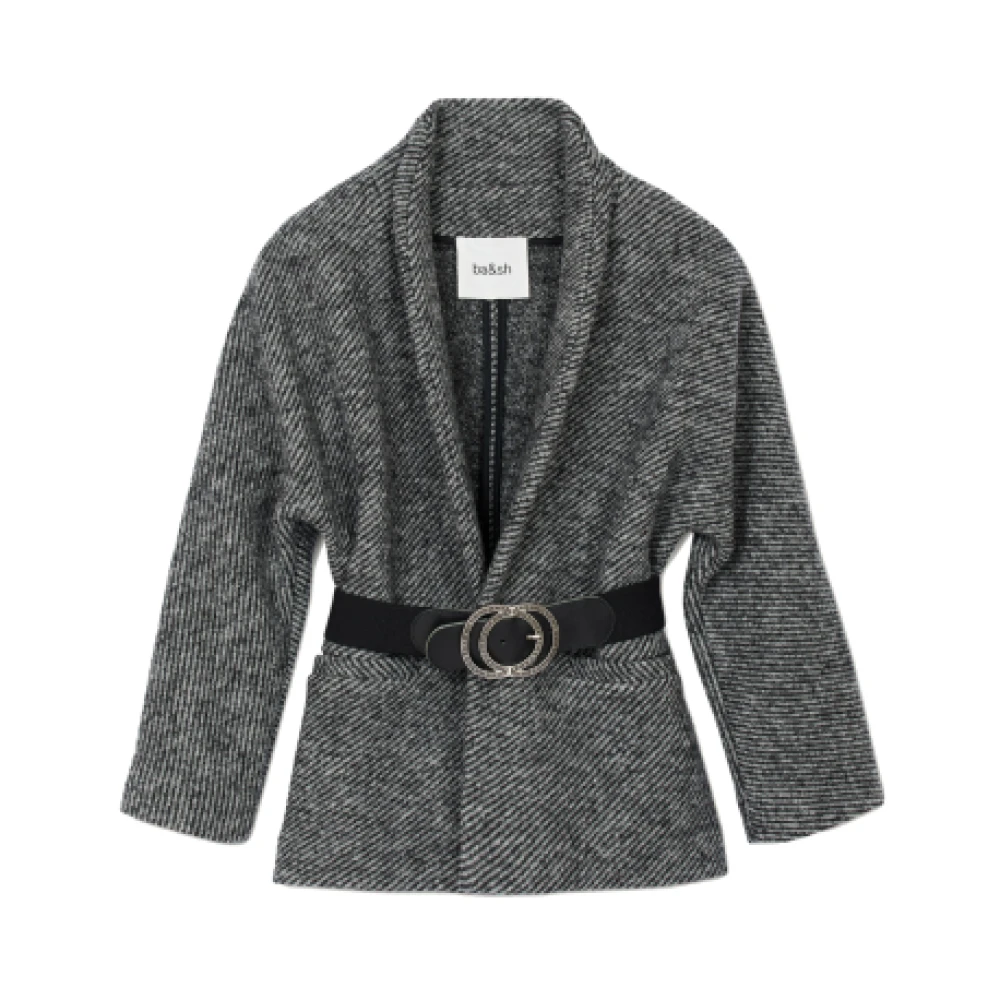 BA&SH Korte Jas met Vleermuismouwen Gray Dames