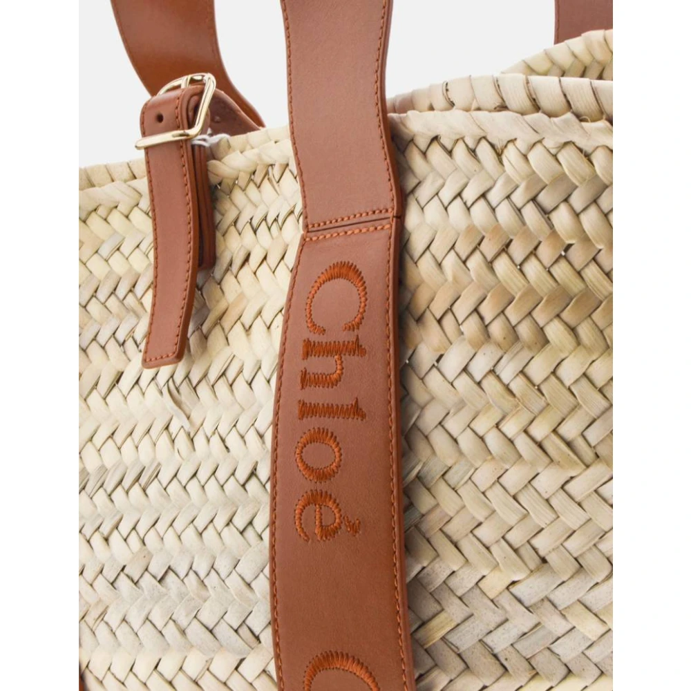 Chloé Middelgrote Karamel Mand Tote Tas Beige Dames