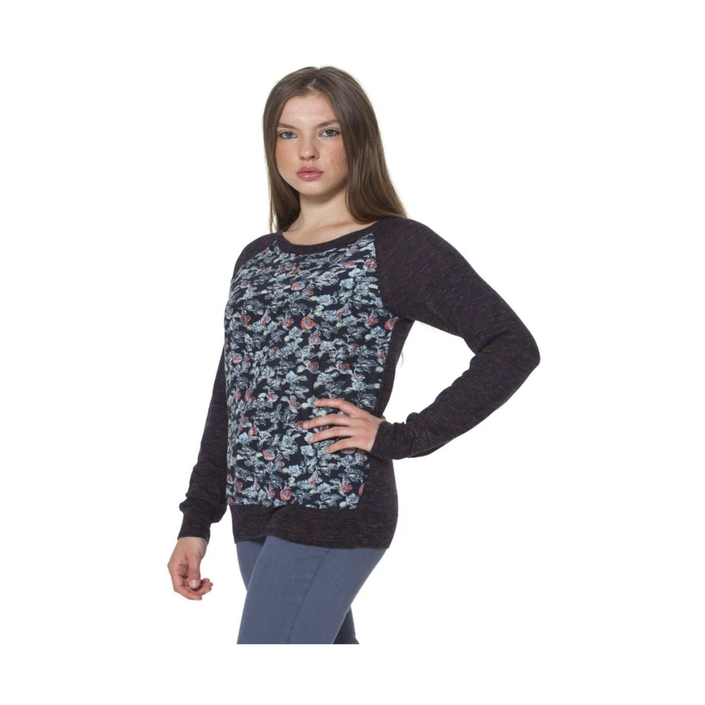 Fred Perry Multicolor Zijden Pullover Contrast Mouwen Multicolor Dames