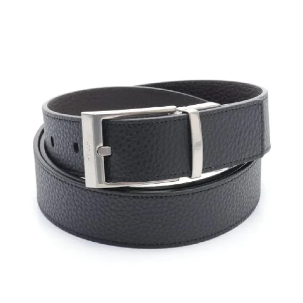 Bally Pre-owned Leather belts Black Heren