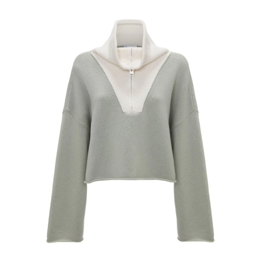 JW Anderson Groene Gebreide Trui Green Dames
