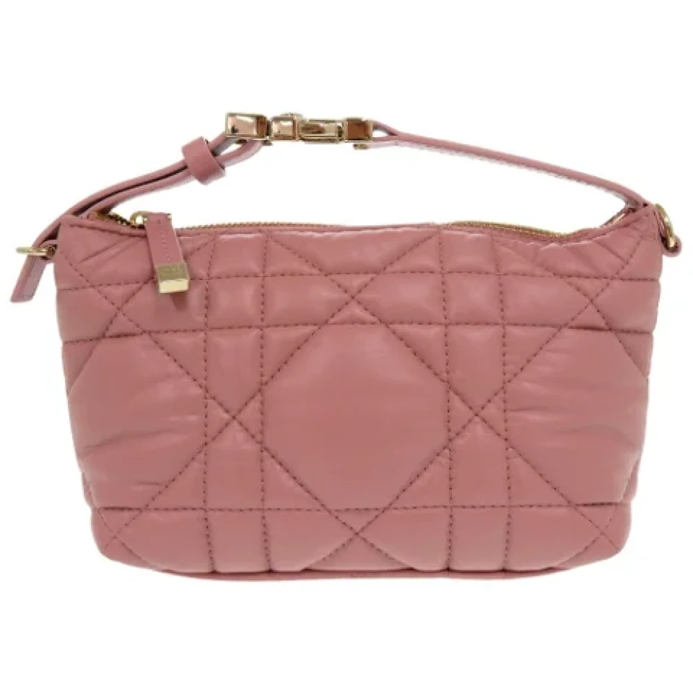 Dior Vintage Pre-owned Leather dior-bags Pink Dames
