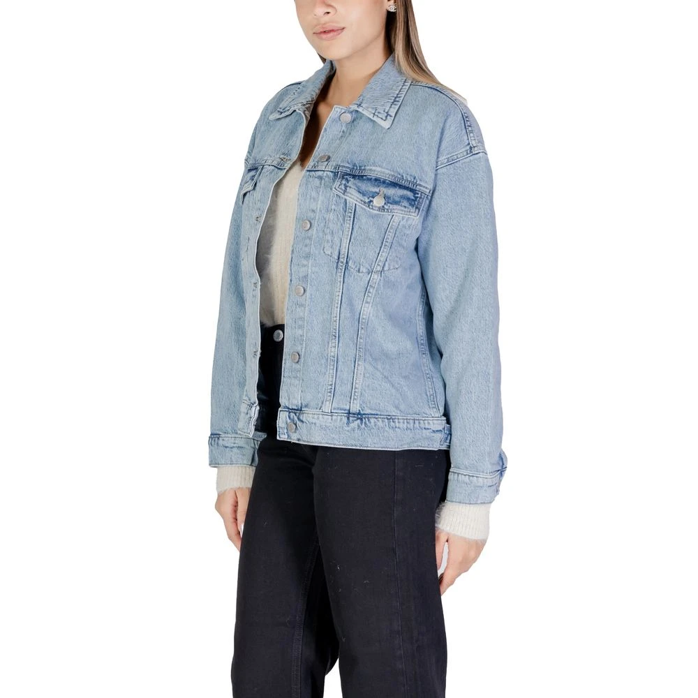 Vero Moda Blauwe Katoenen Damesjas & Mantel Blue Dames