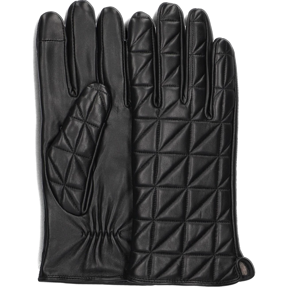 Markberg Elegante Zwarte Leren Handschoenen Kathleen Black Dames