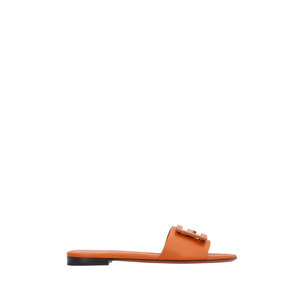 Fendi Women's Brown Baguette Slides Sandals - Sliders - 5 Uk- Shoes