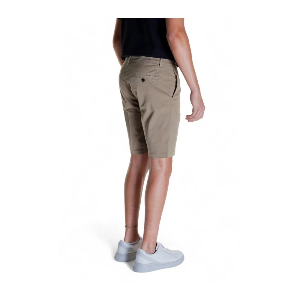 Antony Morato Beige Katoenen Bermuda Shorts met Lycra Beige Heren