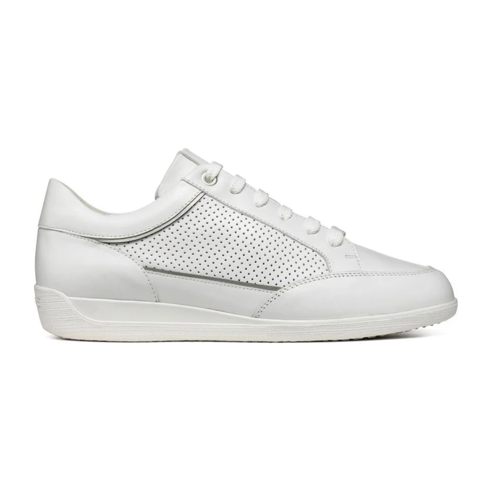Geox Women's White Sneakers, 5 Uk, Trainers For