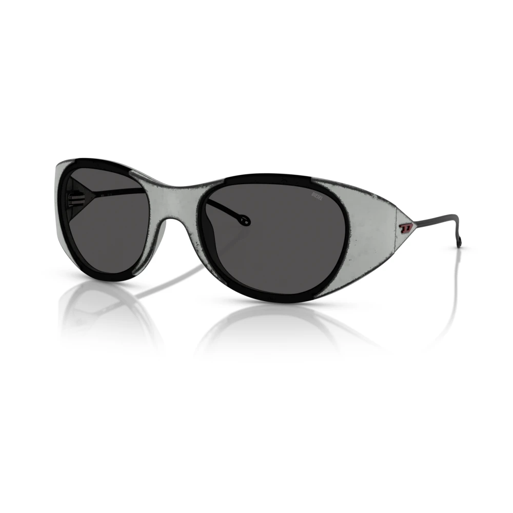 Diesel Unisex Grey Rustic Oval Sunglasses