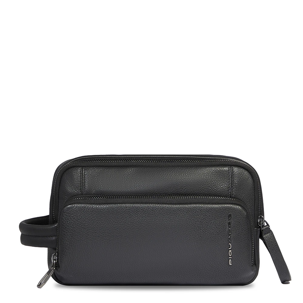Piquadro Black Toiletry Bag - Male - Toilet Bags - One Size - Bags