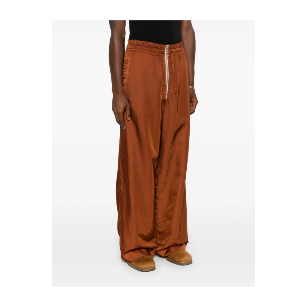 Dries Van Noten Klassieke Primo Broeken voor Mannen Orange Heren