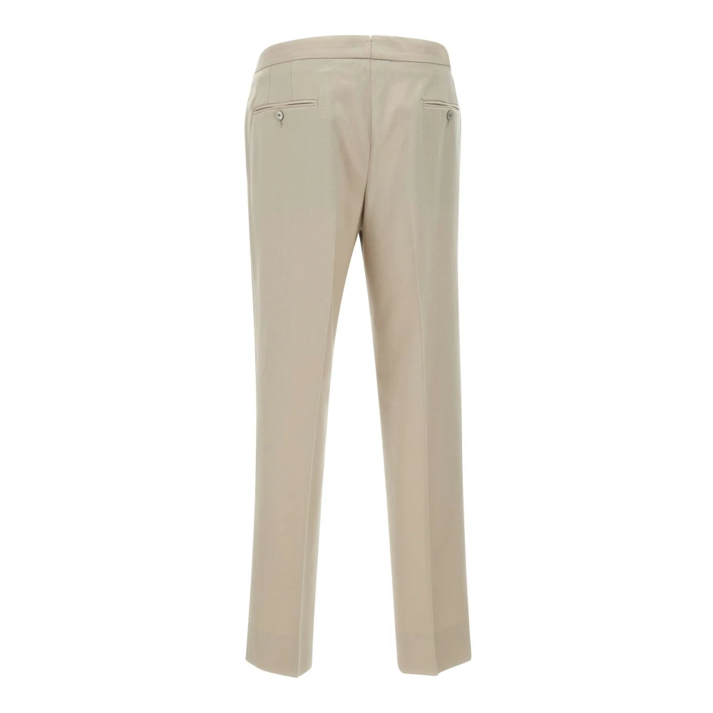 Briglia Beige Wol Kasjmier Flanel Broek Beige Heren
