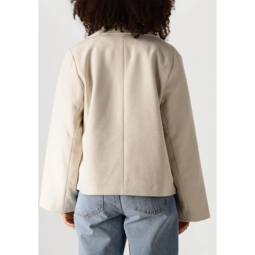 Object Korte jas voor vrouwen Beige Dames