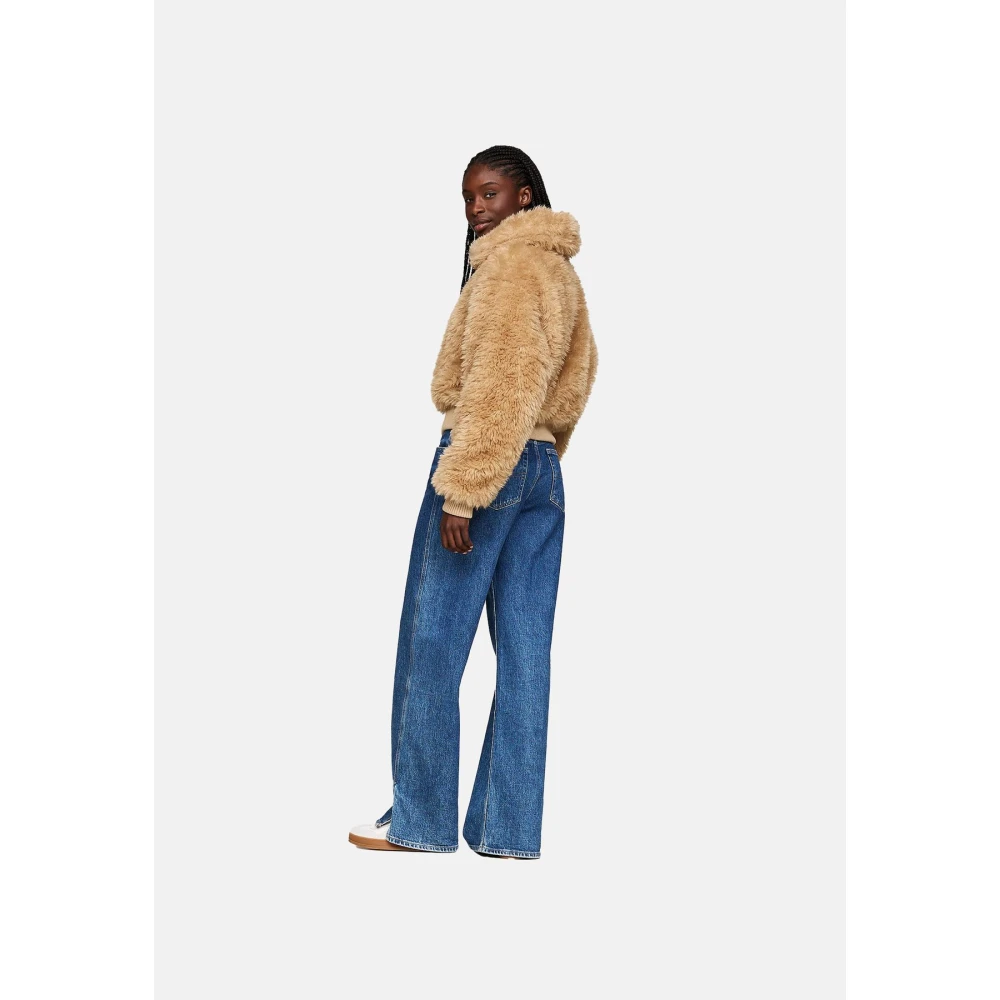 Tommy Jeans Stijlvolle Jas voor Mannen Beige Dames