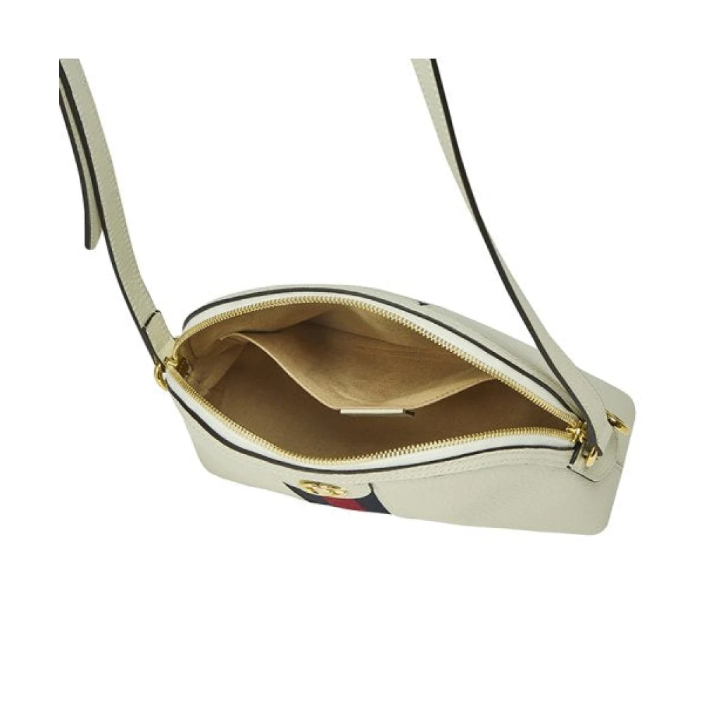 Gucci Ophidia Leren en Sherry Handtas White Dames