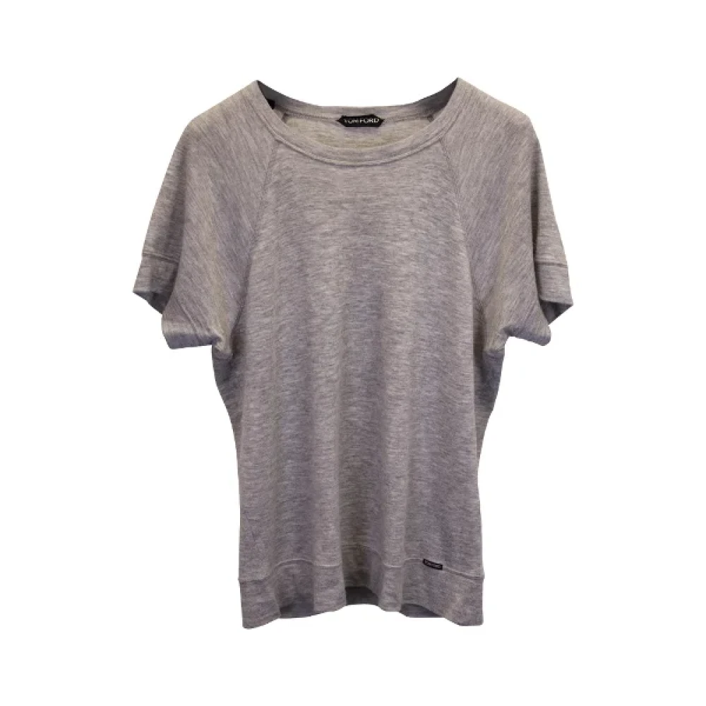 Tom Ford Pre-owned Wool tops Gray Heren