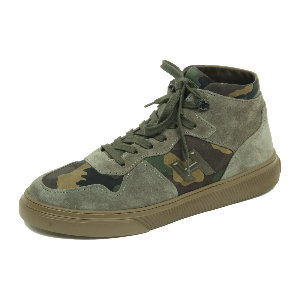 Hogan H365 Basket Tessuto Heren Schoenen Groen