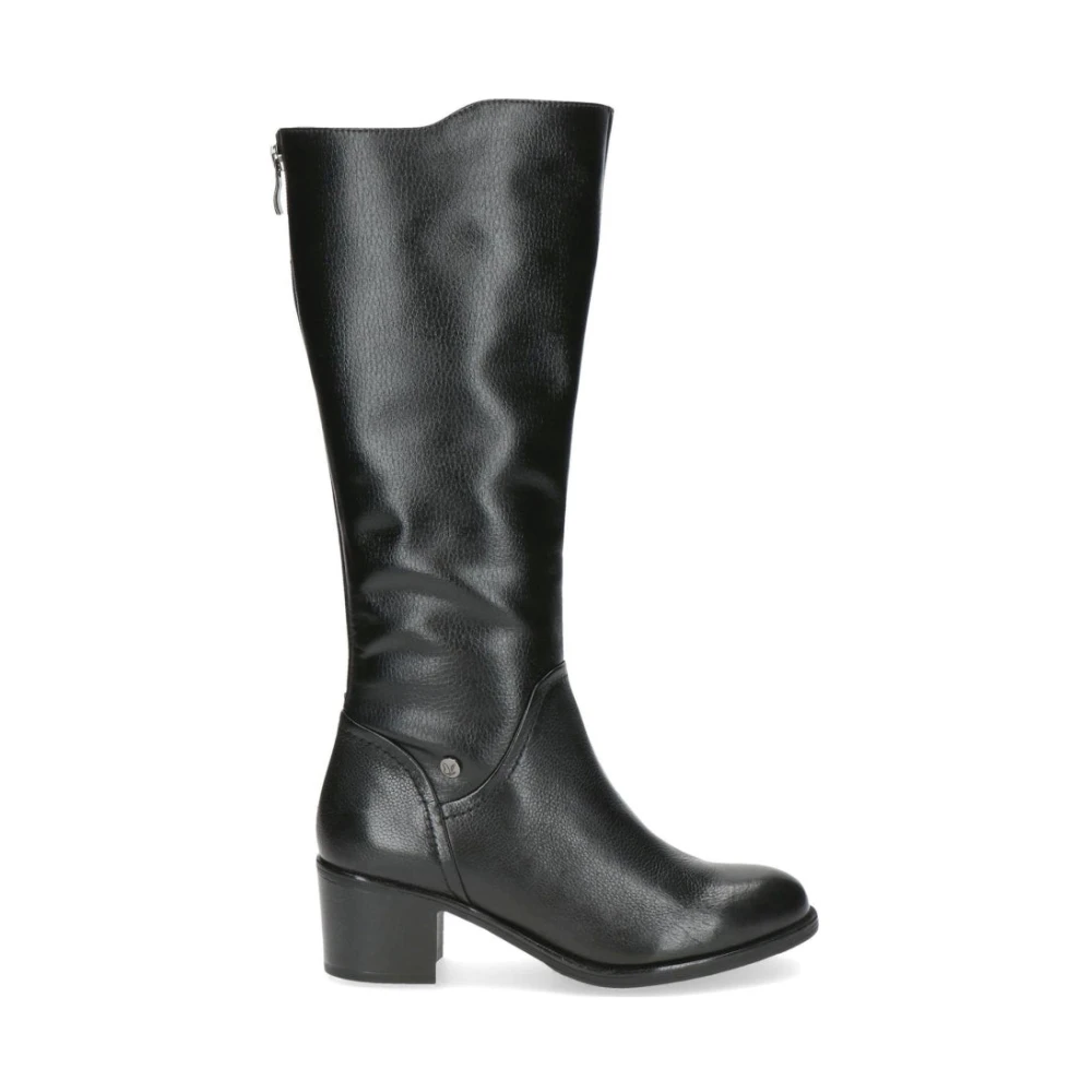 Caprice Women's Black High Boots, 4 Uk, Closed Ankle Boots For