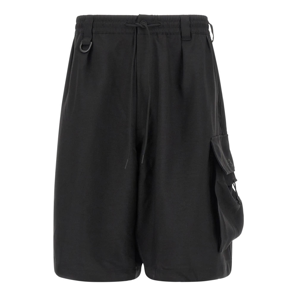 Y-3 Men's Black Sport Uniform Cargo Shorts - Casual Shorts - S - Shorts