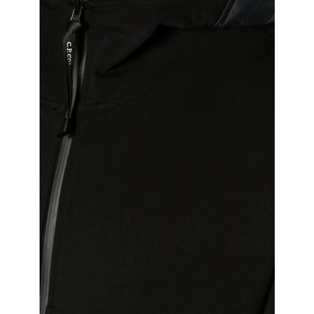C.P. Company Zwarte hoodie met logo print Black Heren