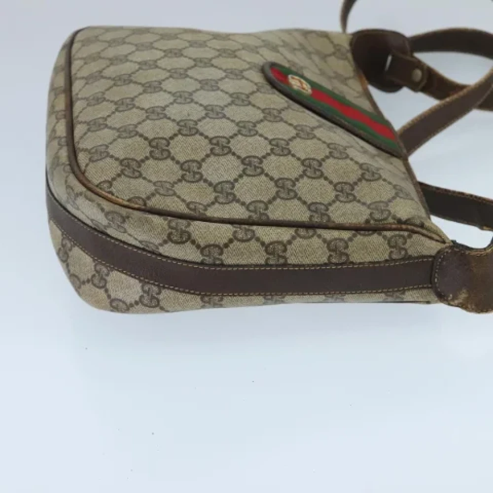 Gucci Vintage Pre-owned Canvas shoulder-bags Beige Dames