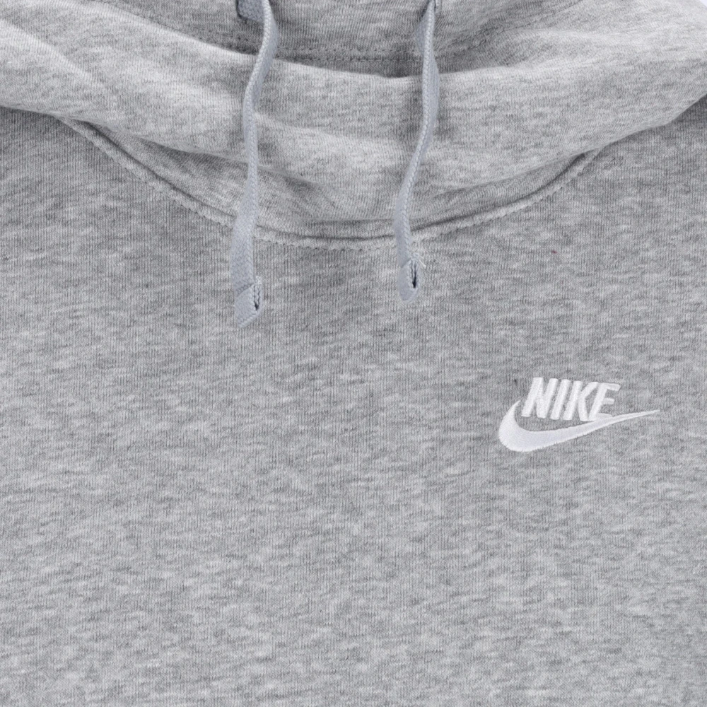 Nike Hoodie met trechterhals in grijs wit Gray Dames