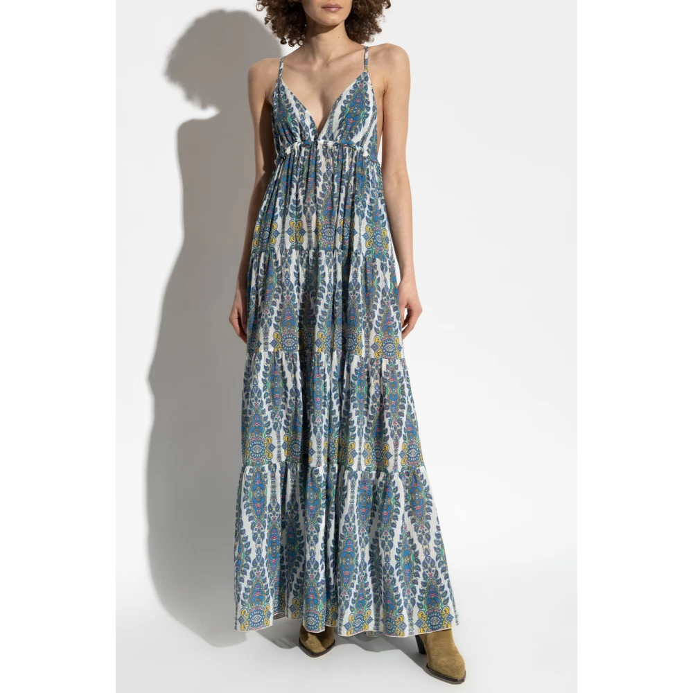 ETRO Gestreepte jurk met bandjes Blue Dames
