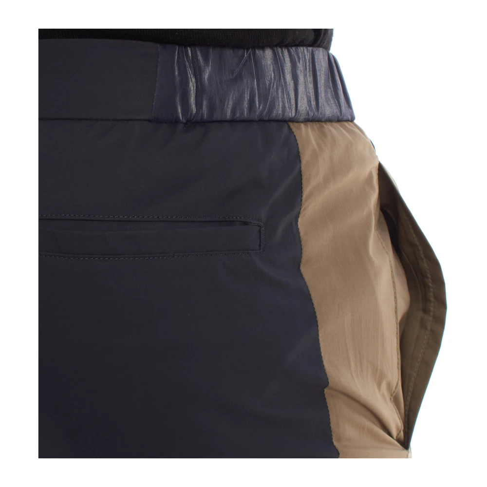Emporio Armani Moderne Textuur Jogger Broek Blue Heren